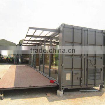 Movable and easy transport shipping container office with balcony