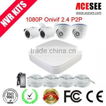 4CH 1080P NVR KIT cctv system with 960P IP camera manufacturer wholesale