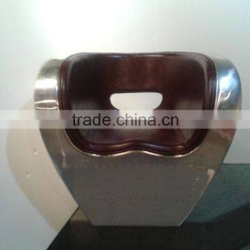 Aluminum Vintage Fiberglass Aviator Chair/ Ron Arad Inspired Little Albert Chair photo-2