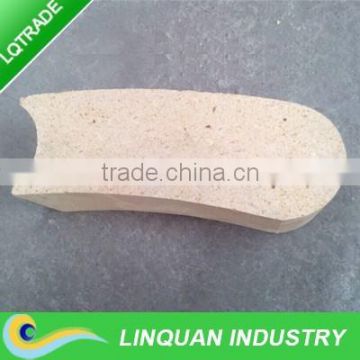 280*100*100mm Ladle Lining Arc Refractory Brick