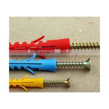 high quality low price hammer fix screws nylon anchor made in China