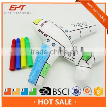 Diy intelligent painting toys stuffed plane