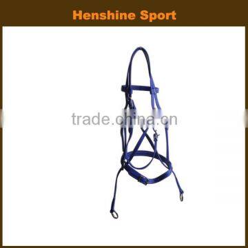PVC Coated Webbing Horse Bridle With Double Noseband