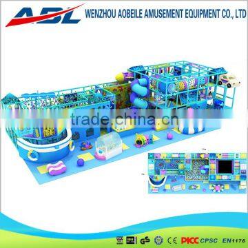 Free Design Kindergarten Indoor Playground With Tunnel and Big Slide