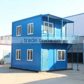 movable container worker camp two stories flat pack container house