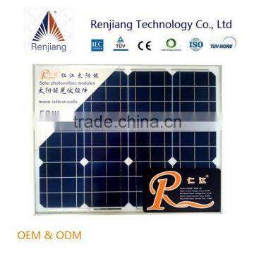 Small Monocrystalline Solar Panel 50w With Cheap Price