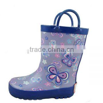 Wonderful butterfly cheap long rubber raining shoes