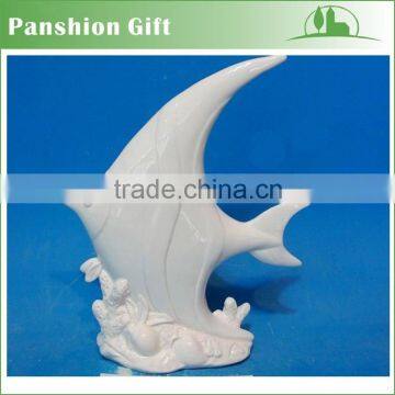 White Porcelain Ceramic Ocean Fish Decor photo-3