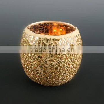 Mosaic Glass Candle Holder