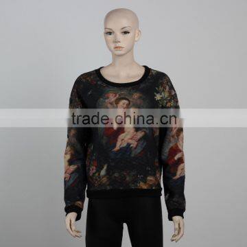 F5W14036 OEM Service Supply Type Custom Hooded Sweatshirt Women Sublimation Print Sweatshirt