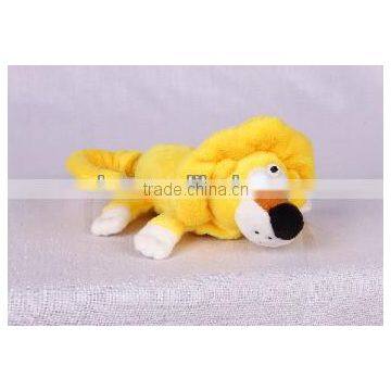 Electronic rolling and laughing cute mini lion, light control stuffed animal plush toy