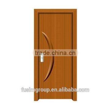 Swing open interior PVC bathroom door with nice color