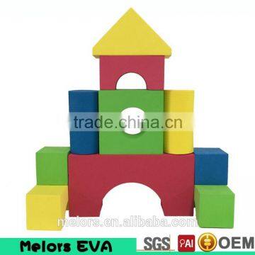 Melors EVA intelligence custom eva foam blocks color building blocks light weight building blocks toy for kids playing