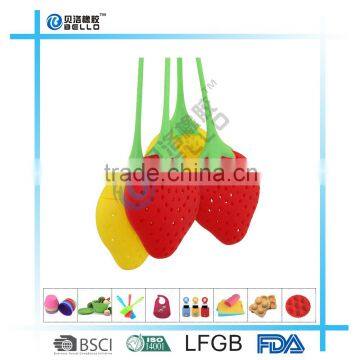 berries shape silicone tea strainer