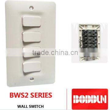 BWS2 2 gang 1 way 3 gang 2 way WALL SWITCH NEW MODEL type