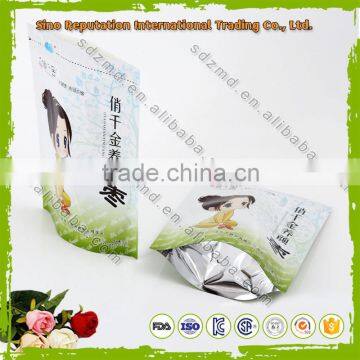 Aluminum Foil Plastic Pouch /three Side Seal For Food Packaging With Zipper / Header photo-6