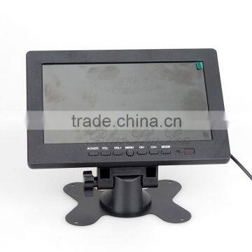 HD 7" TFT LCD Color Monitor Screen Display 2CH Video Audio for CCTV Cam,VCD,DVD