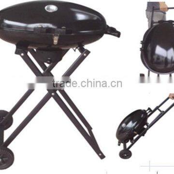 Easy Assemble Charcoal Oval-shaped BBQ Grill