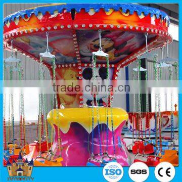 Park attractions family thrilling game rides indoor games watermelon flying chair for malls