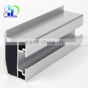 silver white extruded aluminum window frame profiles