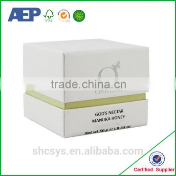 High qaulity large plain cardboard cosmetic box for cosmetic