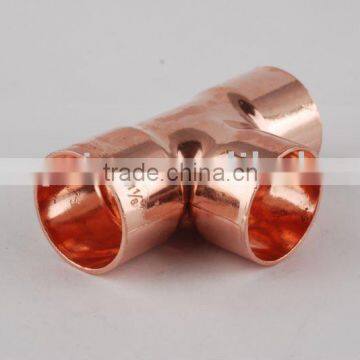 Copper tee for air conditioner part