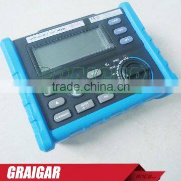 AER01 Professional Digital Earth Resistance Tester Meter 100 Groups Data Logging