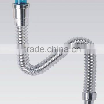 bathroom flexible drain plastic pipe for sink drain hose,plastic pipe fitting