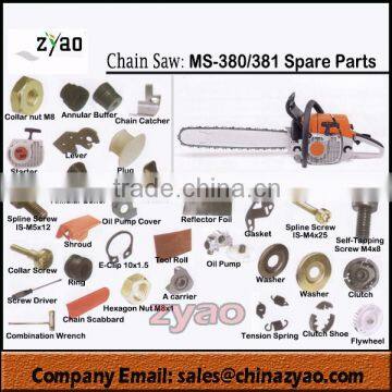 spare parts for MS380chainsaw