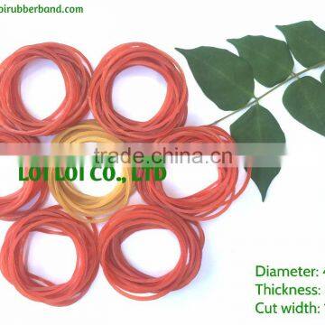 Custom Red Natural rubber band - Transparent Yellow Color Unbreakable Elastic Silicone Natural Rubber Band For Money