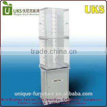 Fashionable sunglasses display stand /rotating sunglasses retail counter low cost