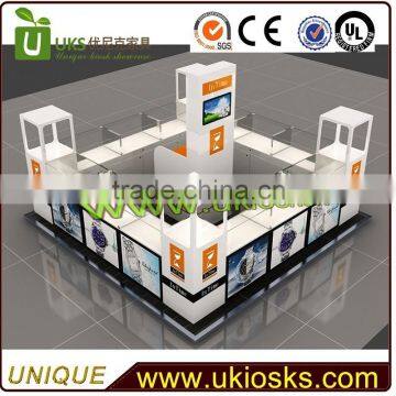 Watch kiosk&glass display&mall watch kiosk for sale