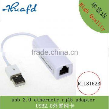 Hot sale Ethernet card USB2.0 to RJ45 Fast Ethernet lan Adapter
