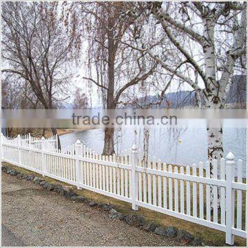 Cheap vinyl garden fence white color plastic