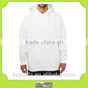 custom-made plain white fleece hoodies for man