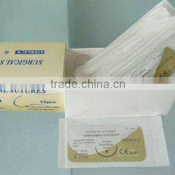 Medical Use Absorbable disposable Chromic Catgut surgical sutures