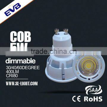 5W Standard Size Spotlight 450LM CRI80 GU10/MR16 CE,RoHS