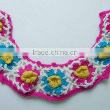 beautiful flower crochet collar