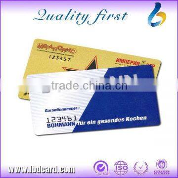 LBD Scratch-Off Panel PVC Name Card