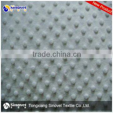 polyester dot velvet fabric,,micro minky fabric