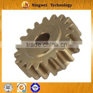 Copper cnc precision machining spur gear