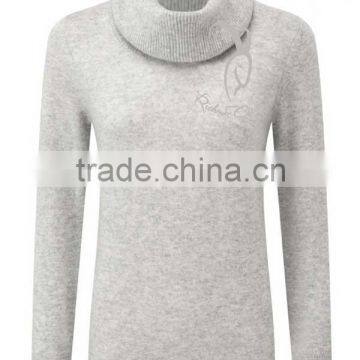 Wholesale different Colors High Neck Cashmere Sweater