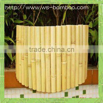 Drilled bamboo fence