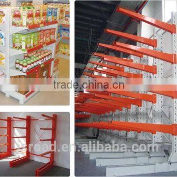 Wholesale Double Side Warehouse Storage Steel Pipe Cantilever Rack