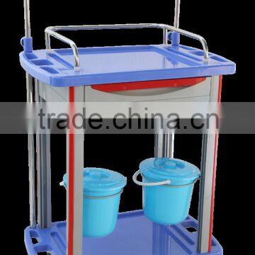 KL-50E5 Medical Medcine Trolley With Drawers and Two Bowls