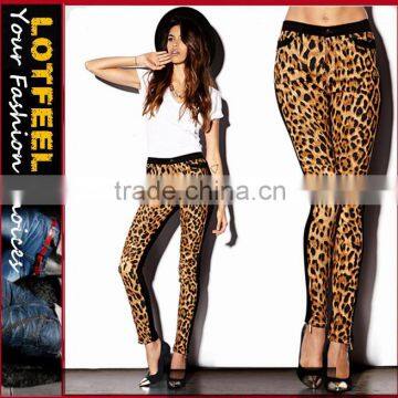 Leopard Print women Skinny Jeans (LOTX161)