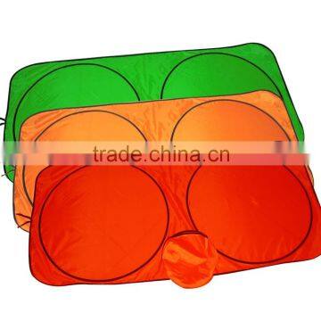 Color Nylon Ployester Double Circle Car Front Sunshade