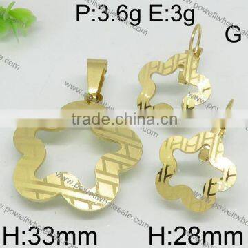 Fashion Stainless Steel Jewelry China Suppliers Gold Plated Jewelry Set Indian Design photo-3