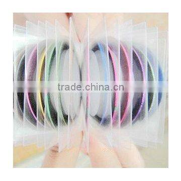 Color Rolls Striping Tape Metallic Yarn Line Nail Art Decoration Sticker photo-2