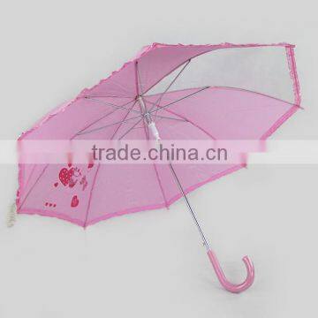 2016 Cheap Promotional Pink Polyester Kids Umbrella for Girls photo-5